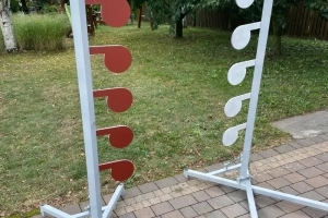 Drzewko strzeleckie pojedynkowe, Dueling Tree, 6x Hardox 450 #10mm fi150mm 