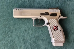 Pełny Zestaw IPSC Tanfoglio Stock II Xtreme Chrome, wieszak, ładownice i pas DAA