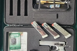 Pełny Zestaw IPSC Tanfoglio Stock II Xtreme Chrome, wieszak, ładownice i pas DAA
