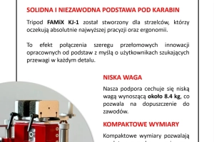 FAMIX KJ 1 REST TRIPOD do Karabinu - Najlepszy Statyw do Strzelectwa dla Strzelców