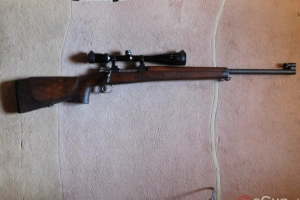 Sprzedam szwedzki karabin Mauser - Karl Gustaw wz. M96(doskonały kaliber) z optyką, gruba długa warmintowa lufa + kilkadziesiąt sztuk amunicji