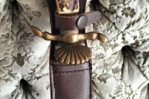 Kordelas mysliwski sygnowany z pochwą