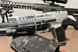 Canik Rival-S Chrome / przelot mniej niż 500 kulek / kabura lvl 2 QLS od Warriorholster, gwarancja do 10.2027