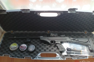 Hatsan Mod 25 SuperTact QE 5.5 mm - wiatrówka, kolimator, latarka, walizka, zestaw